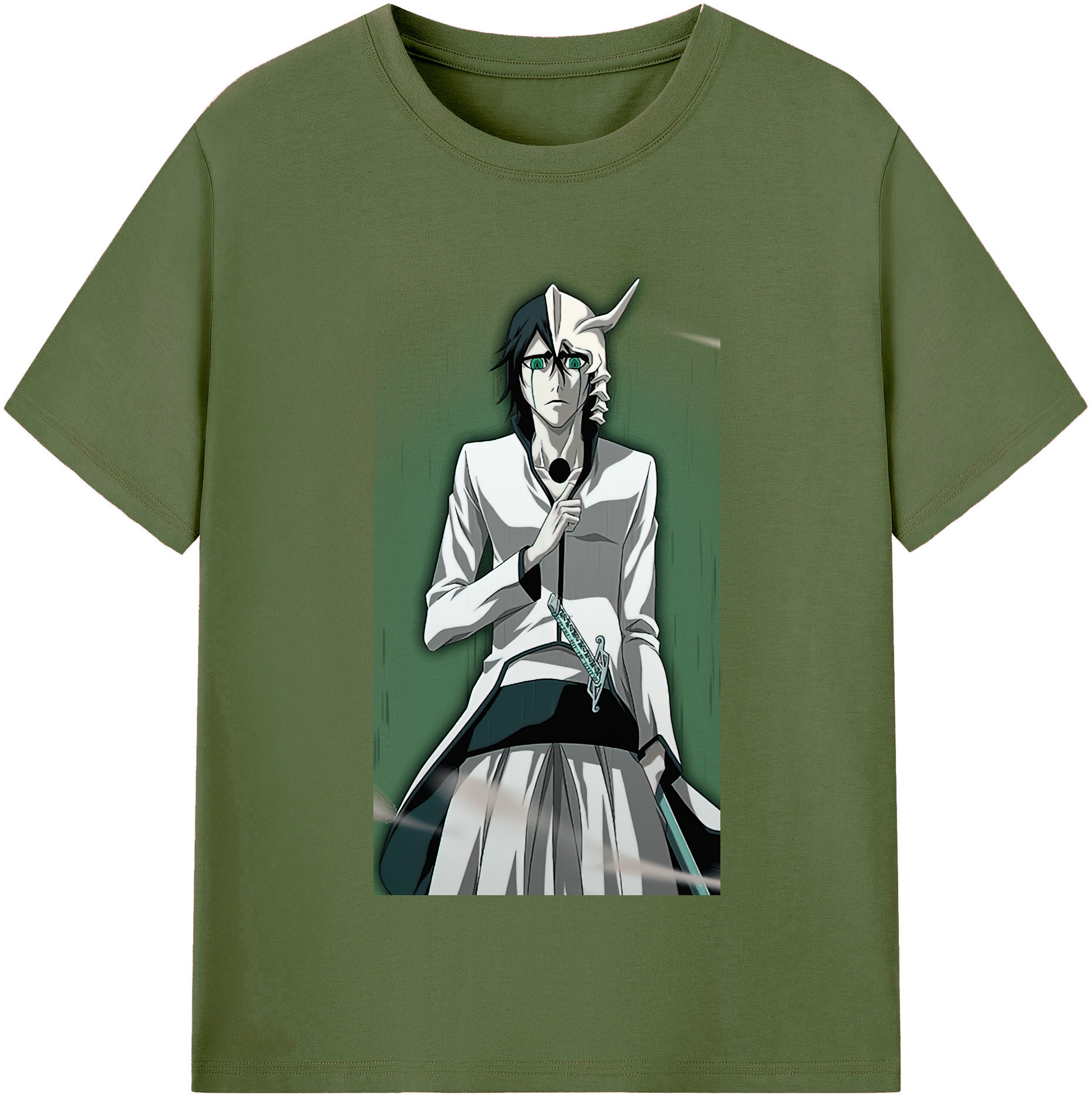 （画像用） ブリーチ ウルキオラ·シファー BLEACH Ulquiorra cifer 綿100％半袖Tシャツ（フロントプリント）